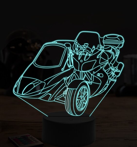 Beling 3D lampa,Yamaha zo sajdkárov, 7 farebná ZZ63