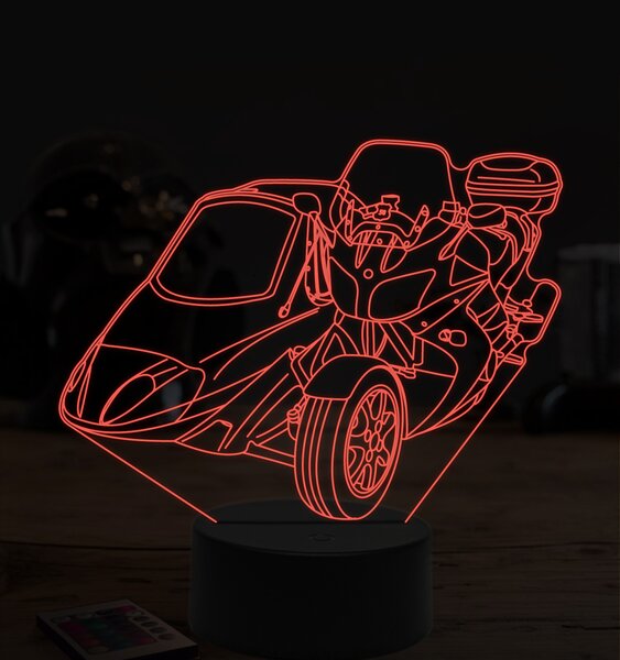 Beling 3D lampa,Yamaha zo sajdkárov, 7 farebná ZZ63