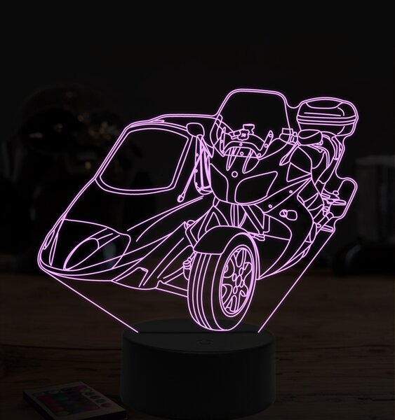 Beling 3D lampa,Yamaha zo sajdkárov, 7 farebná ZZ63