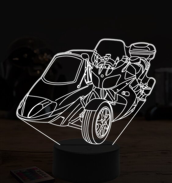 Beling 3D lampa,Yamaha zo sajdkárov, 7 farebná ZZ63