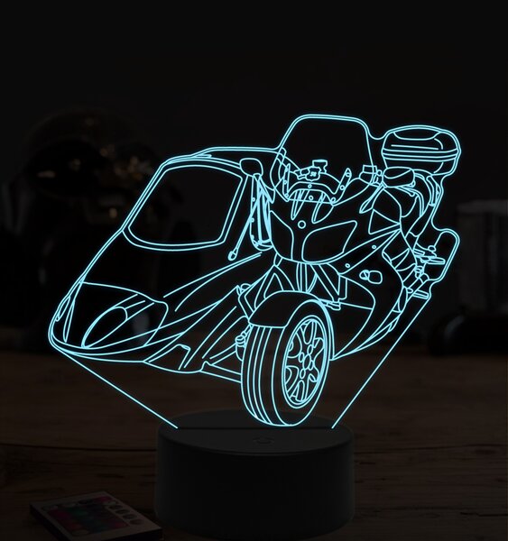 Beling 3D lampa,Yamaha zo sajdkárov, 7 farebná ZZ63