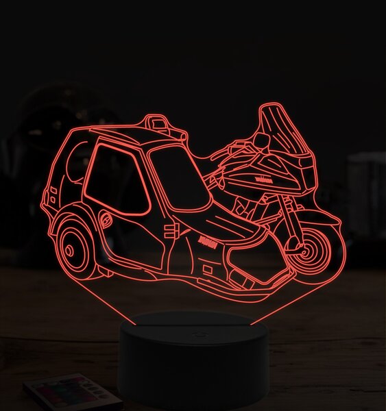 Beling 3D lampa,Yamaha zo sajdkárov 2, 7 farebná ZZ64