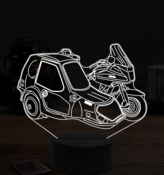 Beling 3D lampa,Yamaha zo sajdkárov 2, 7 farebná ZZ64