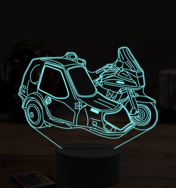 Beling 3D lampa,Yamaha zo sajdkárov 2, 7 farebná ZZ64