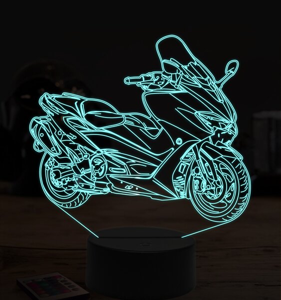 Beling 3D lampa,Yamaha T MAX 550, 7 farebná ZZ66