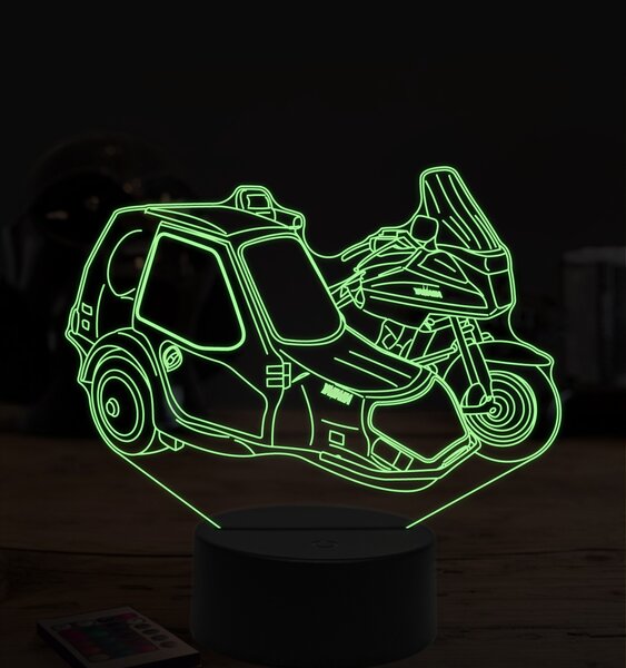 Beling 3D lampa,Yamaha zo sajdkárov 2, 7 farebná ZZ64