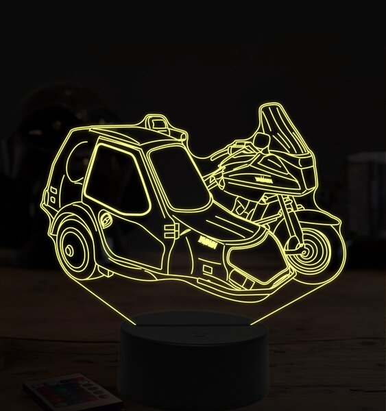 Beling 3D lampa,Yamaha zo sajdkárov 2, 7 farebná ZZ64