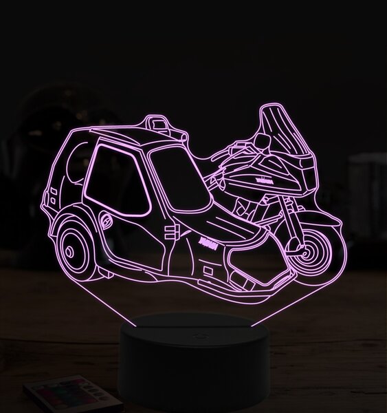 Beling 3D lampa,Yamaha zo sajdkárov 2, 7 farebná ZZ64