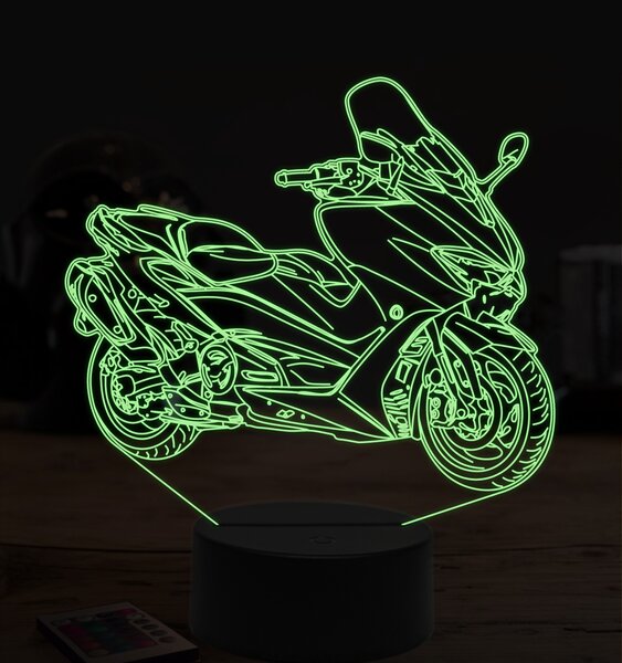 Beling 3D lampa,Yamaha T MAX 550, 7 farebná ZZ66