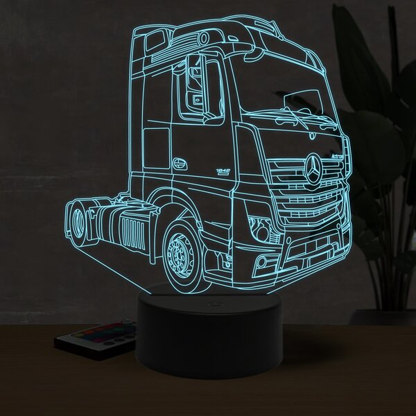 Beling 3D lampa, Mercedes 1842, 16 farebná O15