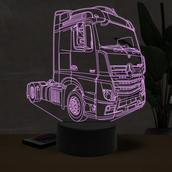 Beling 3D lampa, Mercedes 1842, 16 farebná O15