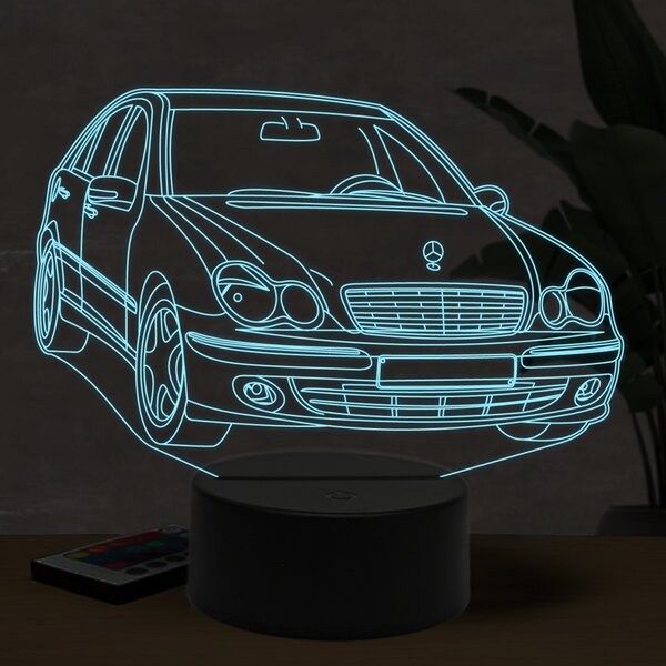 Beling 3D lampa, Mercedes W203, 16 farebná O18