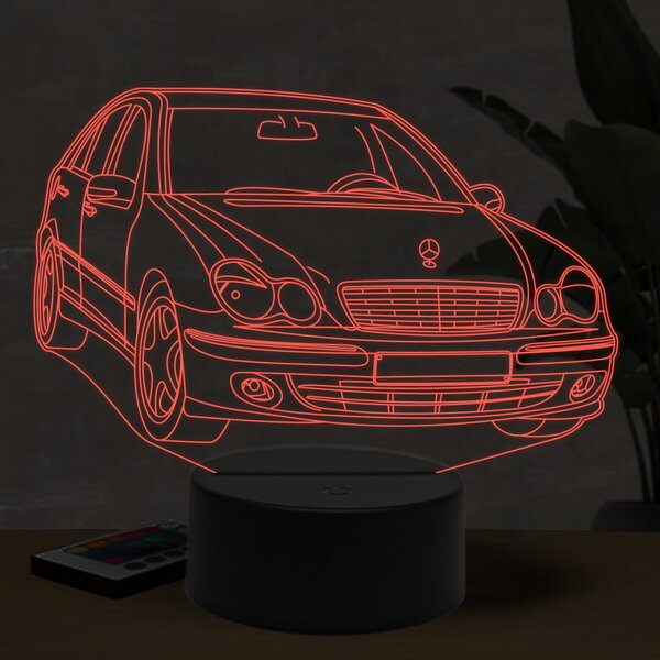 Beling 3D lampa, Mercedes W203, 16 farebná O18