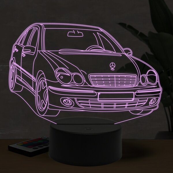 Beling 3D lampa, Mercedes W203, 16 farebná O18