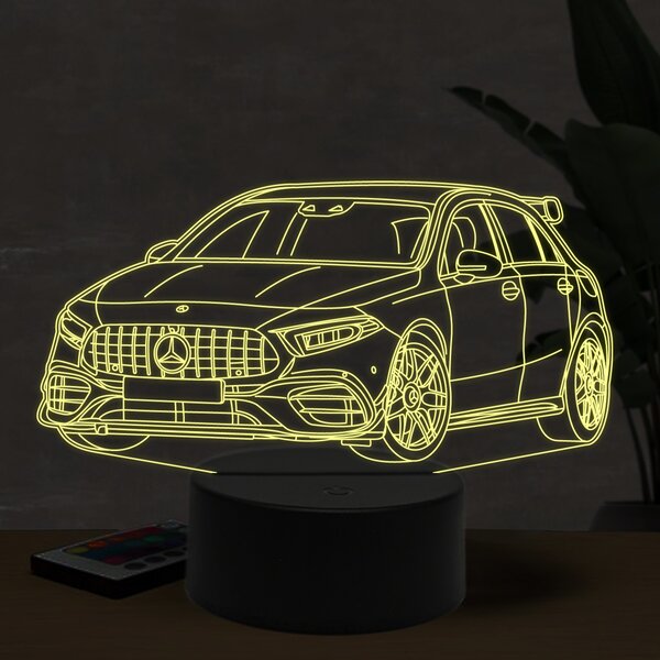 Beling 3D lampa, Mercedes A45 AMG, 16 farebná O16
