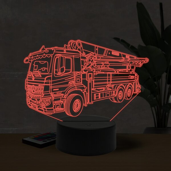 Beling 3D lampa, Mercedes Actros 2836 beton pump, 16 farebná O20
