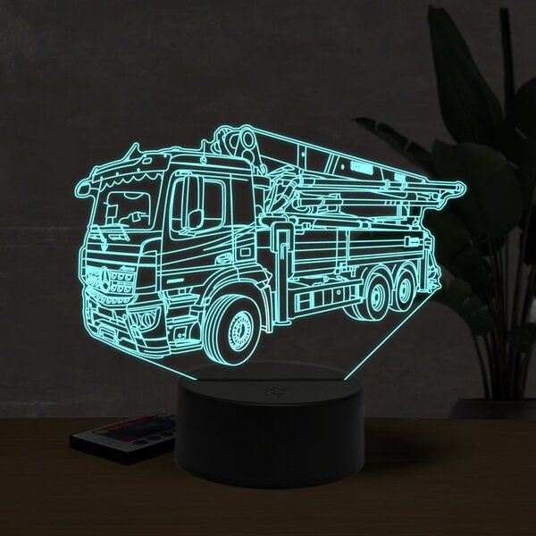 Beling 3D lampa, Mercedes Actros 2836 beton pump, 16 farebná O20