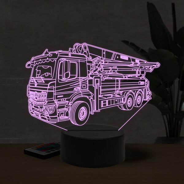 Beling 3D lampa, Mercedes Actros 2836 beton pump, 16 farebná O20