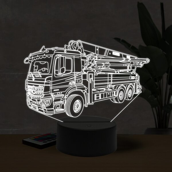 Beling 3D lampa, Mercedes Actros 2836 beton pump, 16 farebná O20