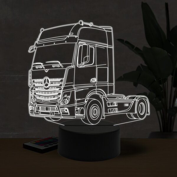 Beling 3D lampa, Mercedes Benz actros ,16 farebná O23
