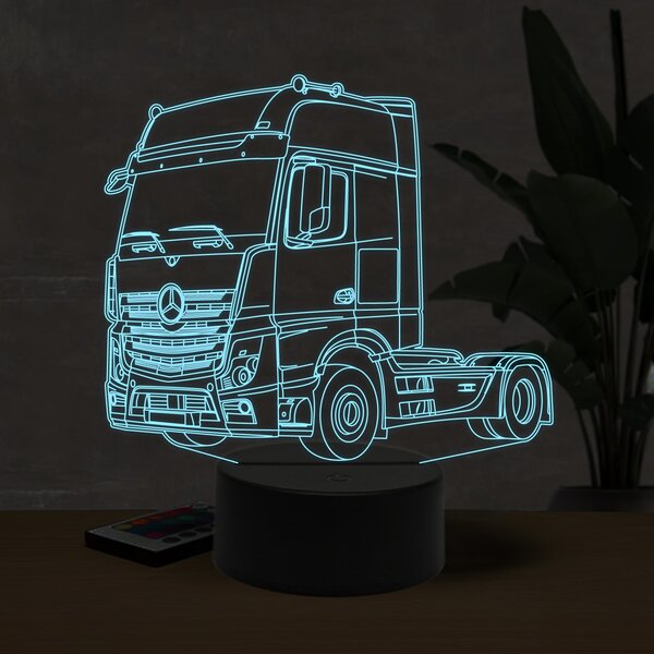 Beling 3D lampa, Mercedes Benz actros ,16 farebná O23