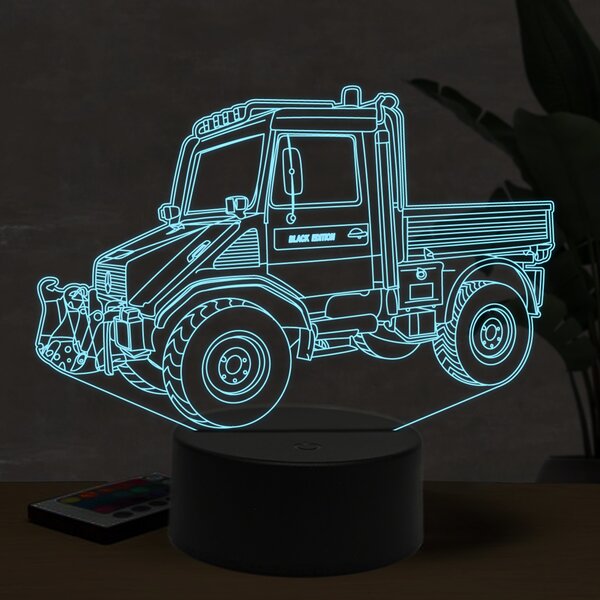 Beling 3D lampa, Mercedes Unimog, 16 farebná O27