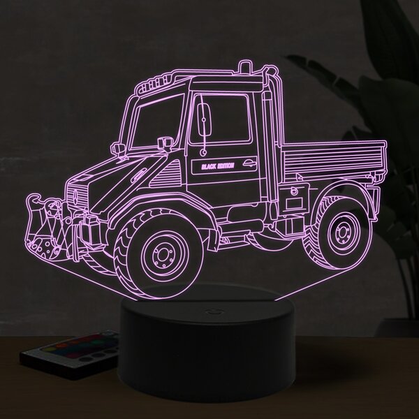 Beling 3D lampa, Mercedes Unimog, 16 farebná O27
