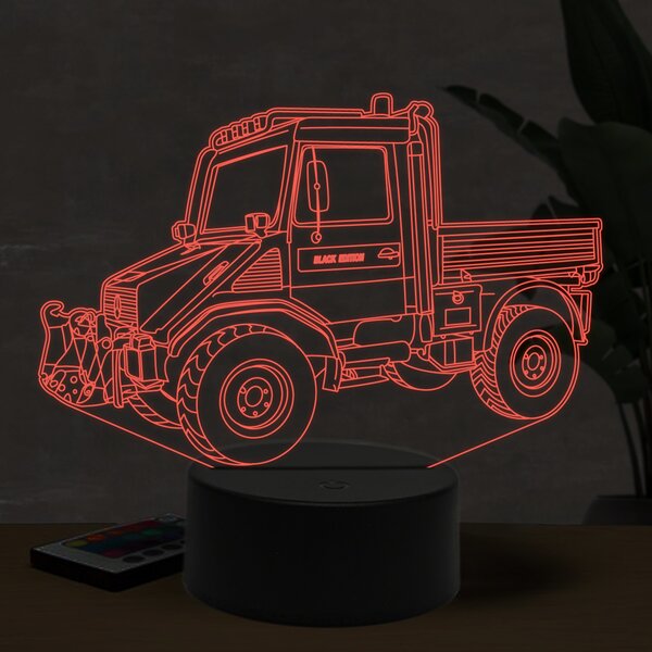 Beling 3D lampa, Mercedes Unimog, 16 farebná O27