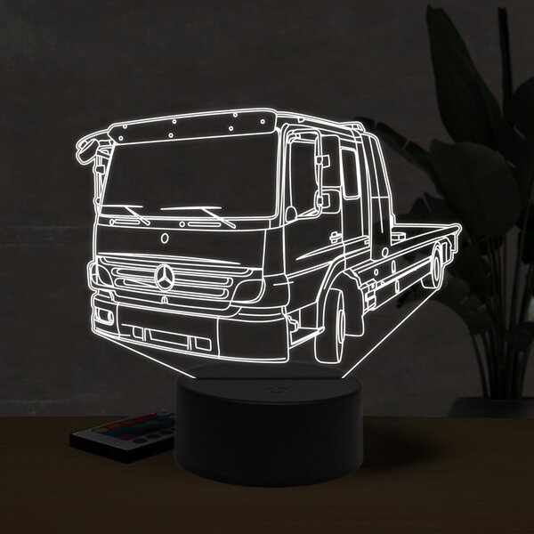 Beling 3D lampa, Mercedes servis truck, 16 farebná O26