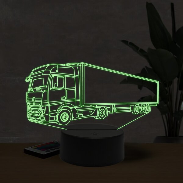 Beling 3D lampa, Mercedes commercial, 16 farebná O25