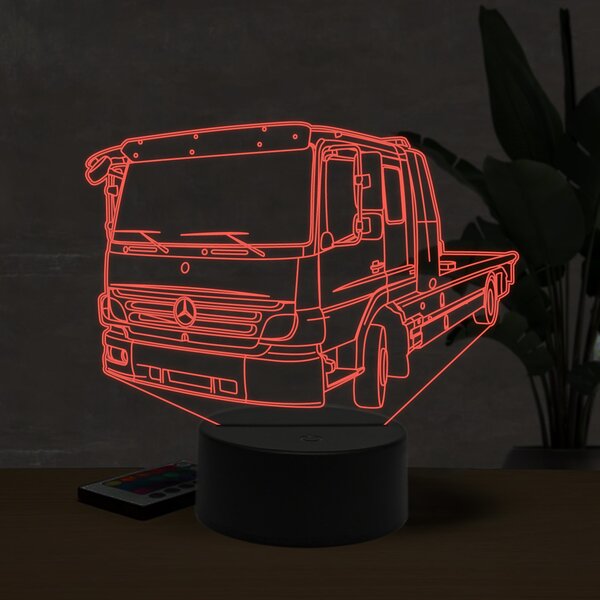 Beling 3D lampa, Mercedes servis truck, 16 farebná O26