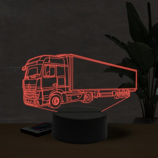 Beling 3D lampa, Mercedes commercial, 16 farebná O25