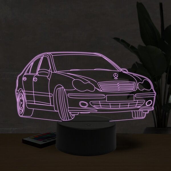 Beling 3D lampa, Mercedes w2031, 16 farebná O27