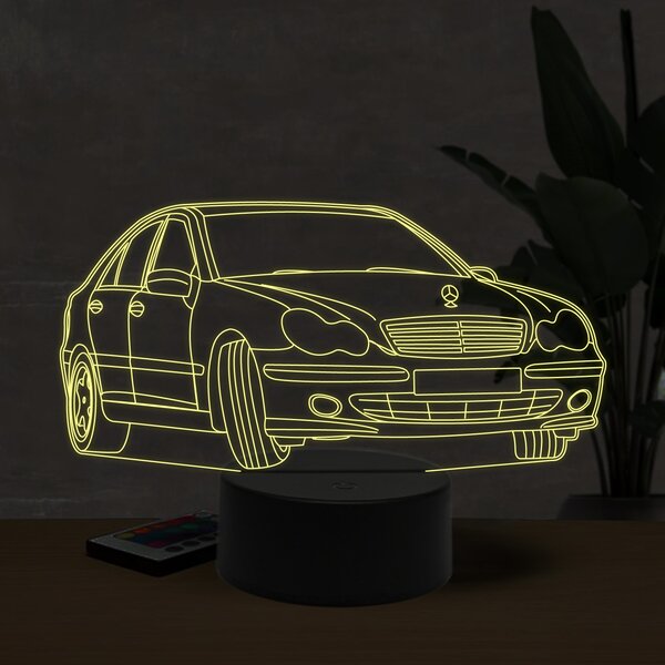 Beling 3D lampa, Mercedes w2031, 16 farebná O27