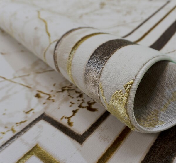 Koberec Allianz 6309 BEIGE – béžový so vzorom, obdĺžnik Rozmer: 80x150 cm