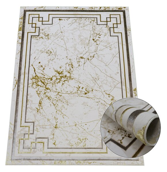 Koberec Allianz 6309 BEIGE – béžový so vzorom, obdĺžnik Rozmer: 80x150 cm