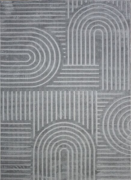 BE Koberec Kolekcia Zen Garden 2405 GREY – sivý obdĺžnikový Rozmer: 60x100 cm