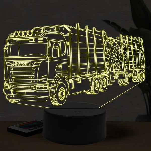 Beling 3D lampa, Scania R480 s drevom 16 barebná K37