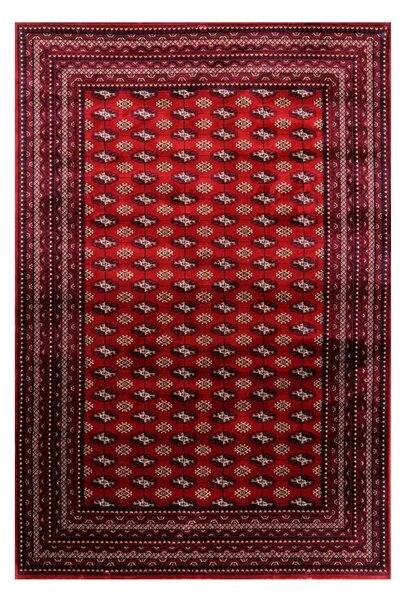 Koberec Abu Dhabi 6276 RED – červený vzorovaný obdĺžnik Rozmer: 120x180 cm