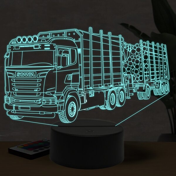 Beling 3D lampa, Scania R480 s drevom 16 barebná K37