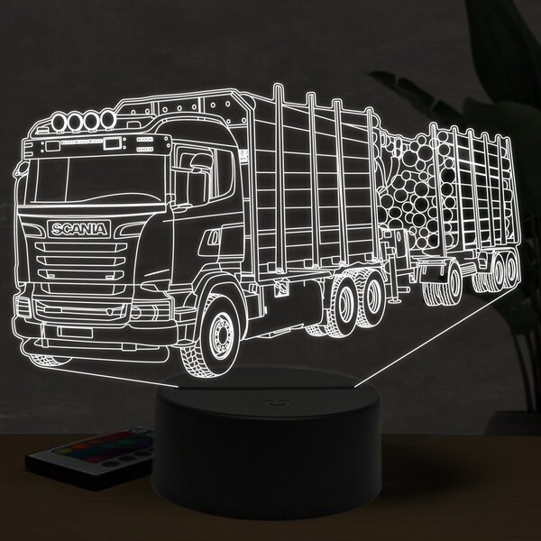 Beling 3D lampa, Scania R480 s drevom 16 barebná K37