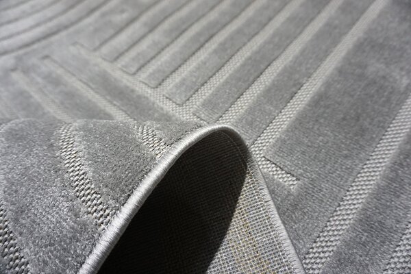 BE Koberec Kolekcia Zen Garden 2405 GREY – sivý obdĺžnikový Rozmer: 60x100 cm