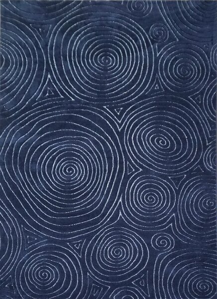 BE Koberec Kolekcia Zen Garden 2404 NAVY – námornícky modrý obdĺžnikový Rozmer: 160x220 cm
