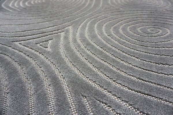 BE Koberec Kolekcia Zen Garden 2404 GREY – sivý obdĺžnikový Rozmer: 200x290 cm