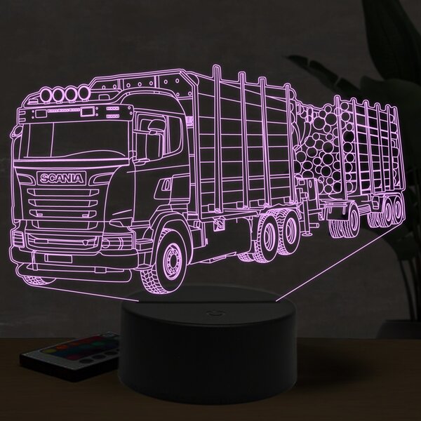 Beling 3D lampa, Scania R480 s drevom 16 barebná K37