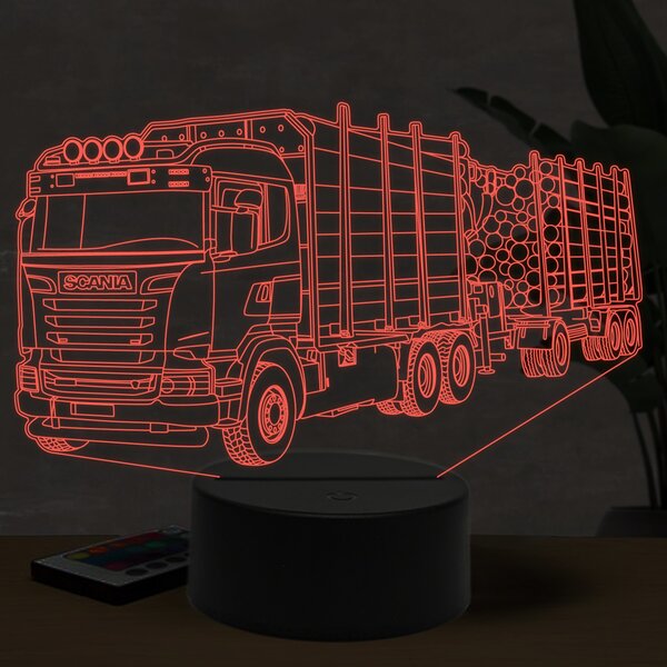 Beling 3D lampa, Scania R480 s drevom 16 barebná K37