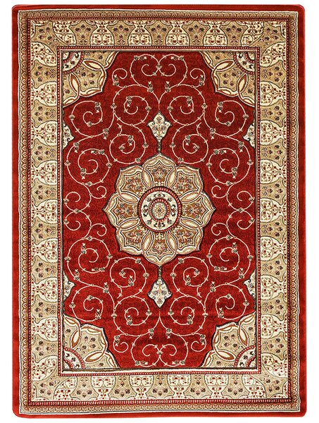 Koberec Adora 5792 Terra – hnedý obdĺžnikový koberec so vzorom Rozmer: 140x190 cm