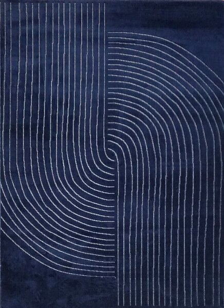BE Koberec Kolekcia Zen Garden 2403 NAVY – námornícky modrý obdĺžnikový Rozmer: 80x150 cm