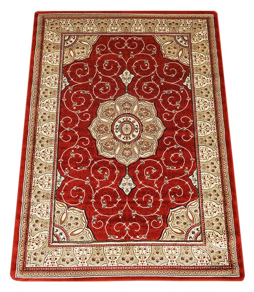 Koberec Adora 5792 Terra – hnedý obdĺžnikový koberec so vzorom Rozmer: 140x190 cm
