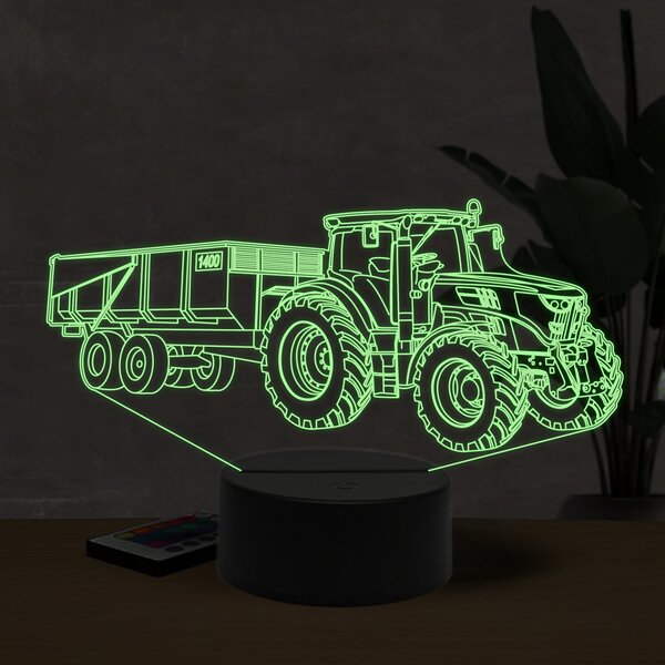 Beling 3D lampa, John Deere 1150R trailer, 16 farebná U2